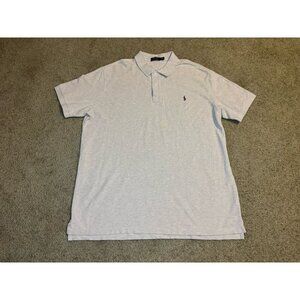 RALPH LAUREN Polo Shirt Cream Short Sleeve Casual Preppy Basic Classic 3X Big